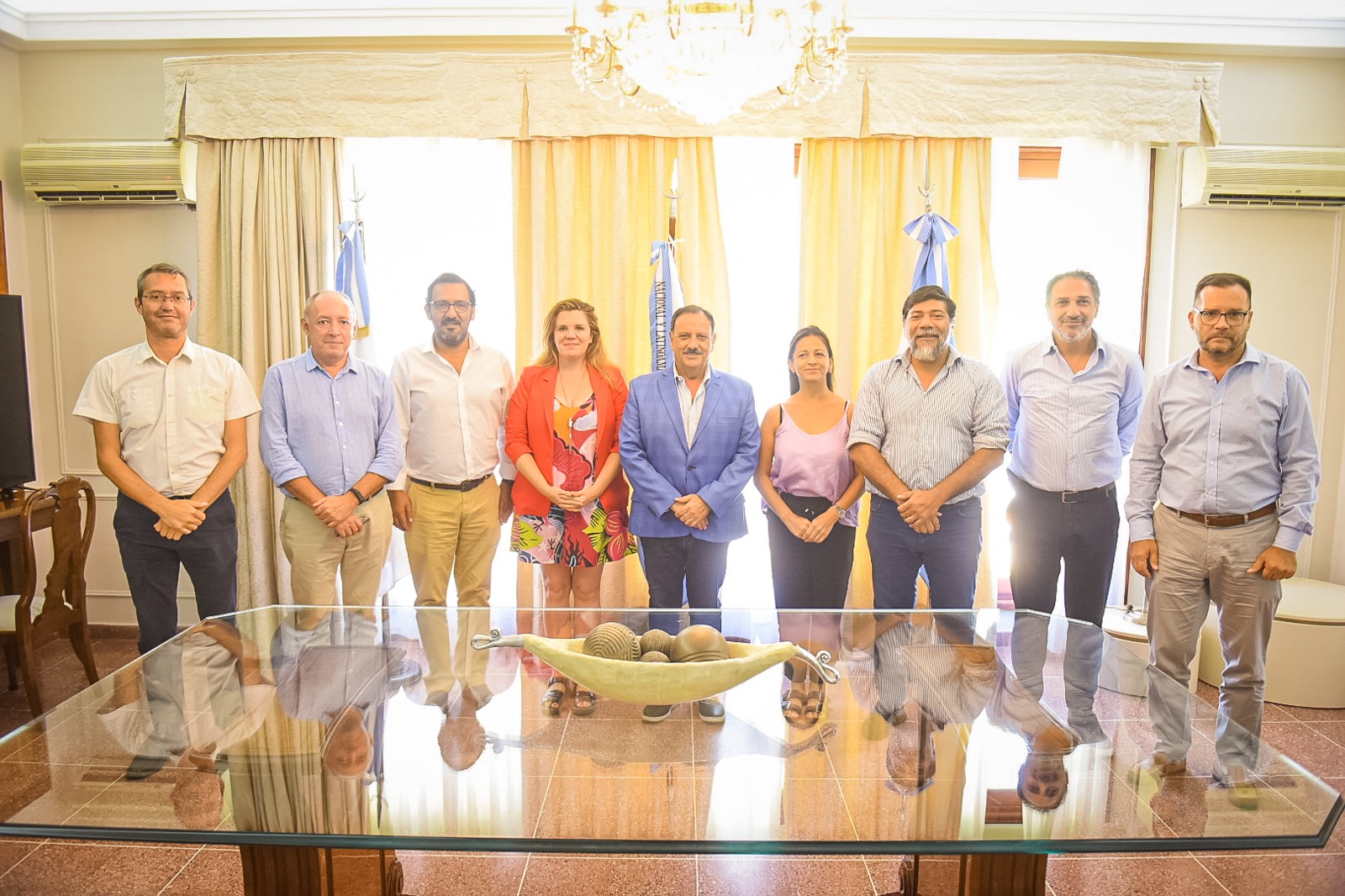 El gobernador Ricardo Quintela recibió a autoridades del Frente de Cultura del Norte Grande