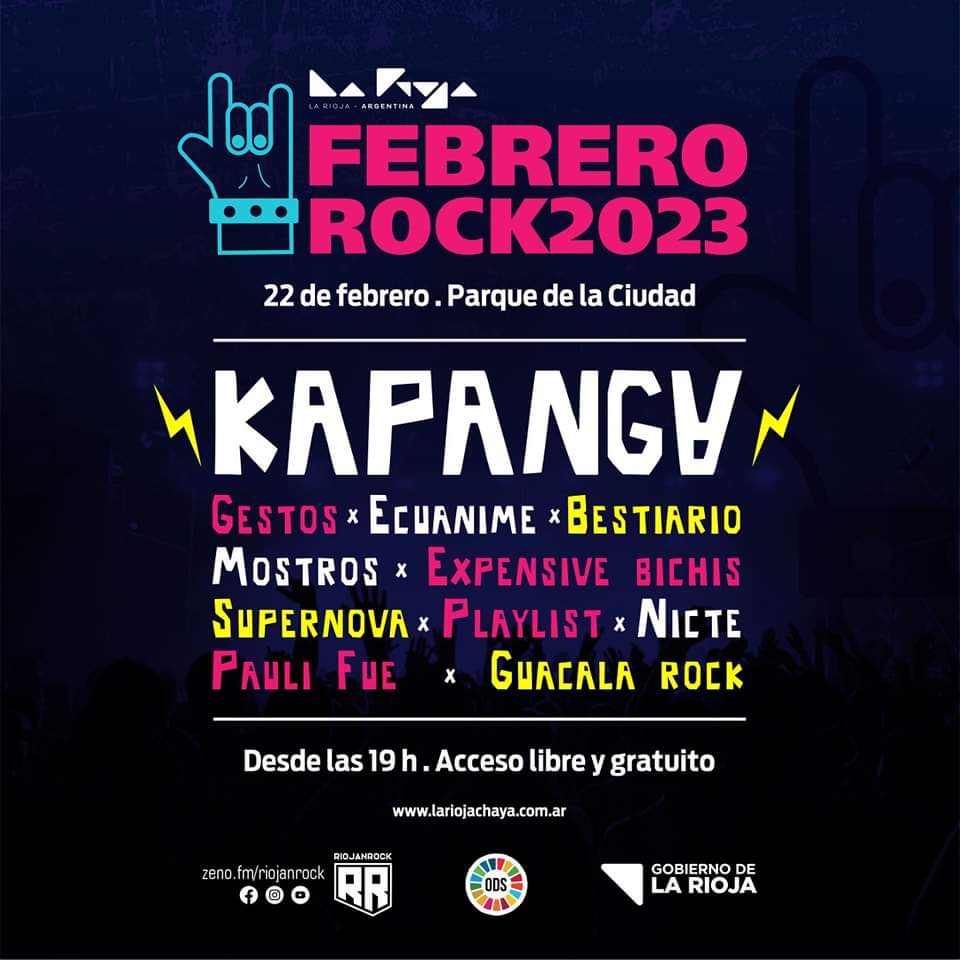 Gratis en el Parque de la Ciudad. La Rioja ya palpita el “Febrero Rock” 