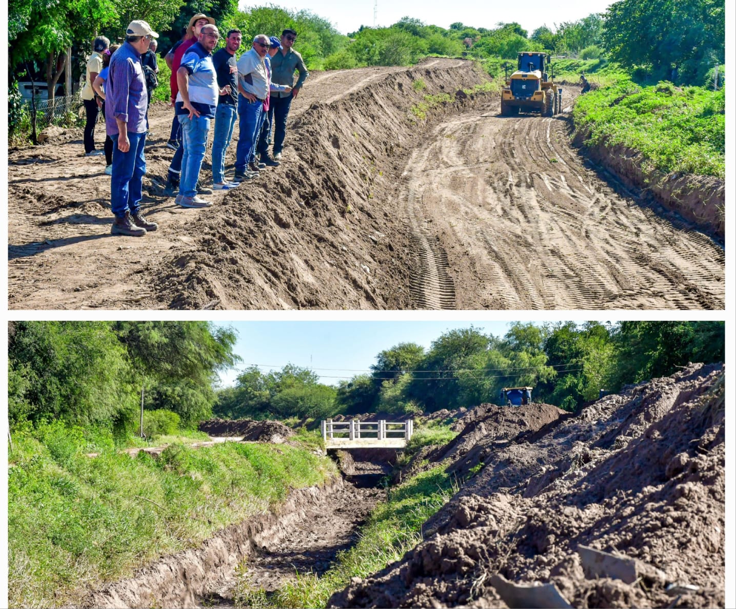 Chamical. Continúan los trabajos de recuperación y encauce del río Tirante luego del temporal