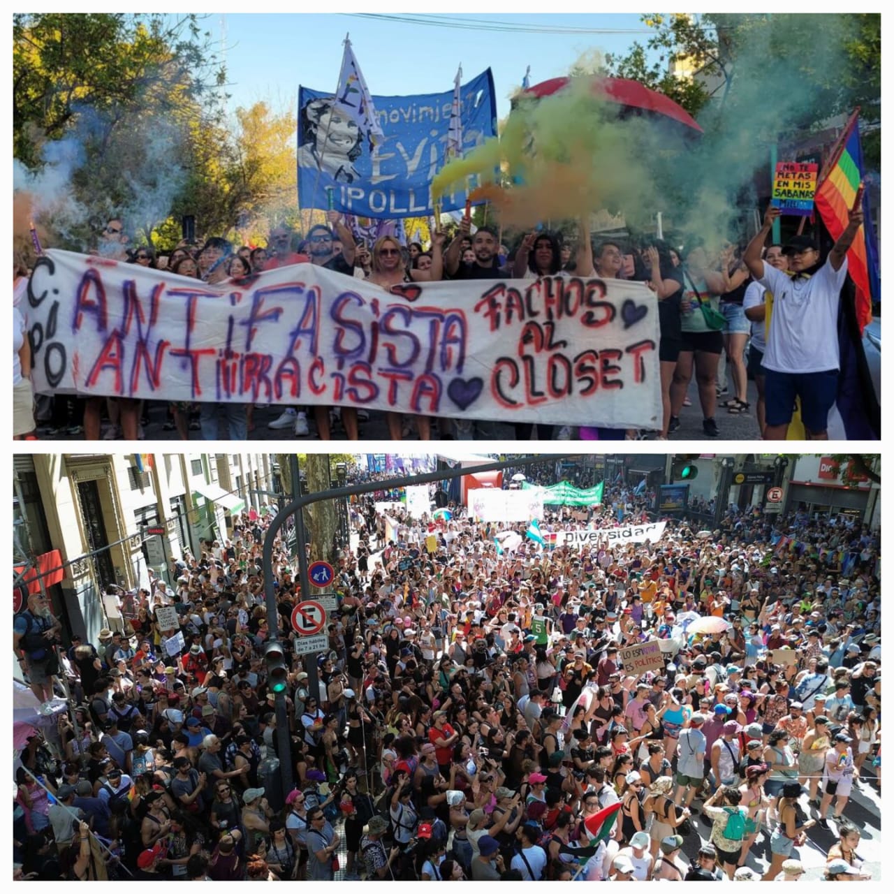 Cachetazo para Milei. La marcha antifascista dejó como inicio del camino hacia un nuevo sujeto político.