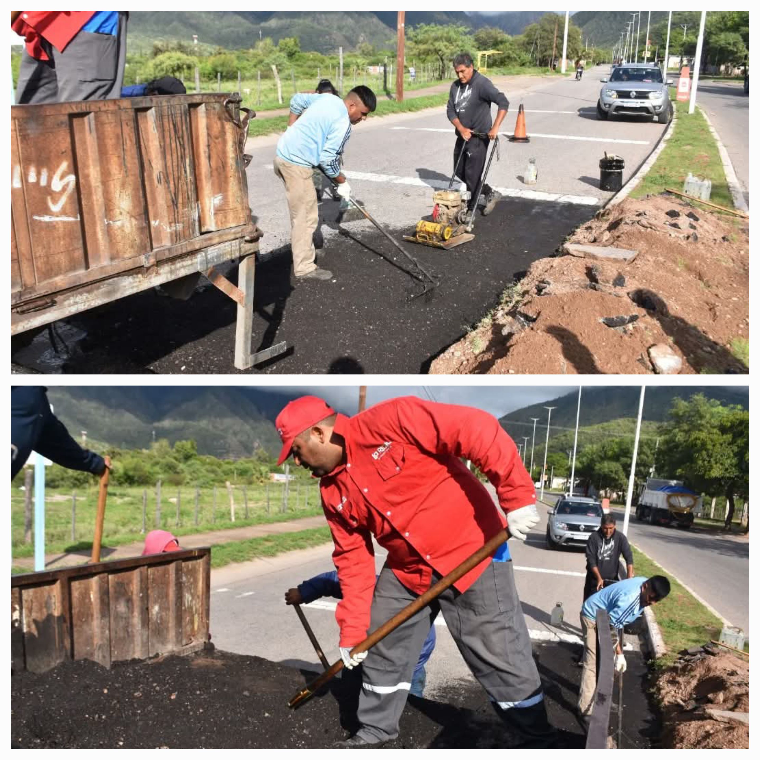 Zona Oeste. Avance en bacheo y limpieza. 
