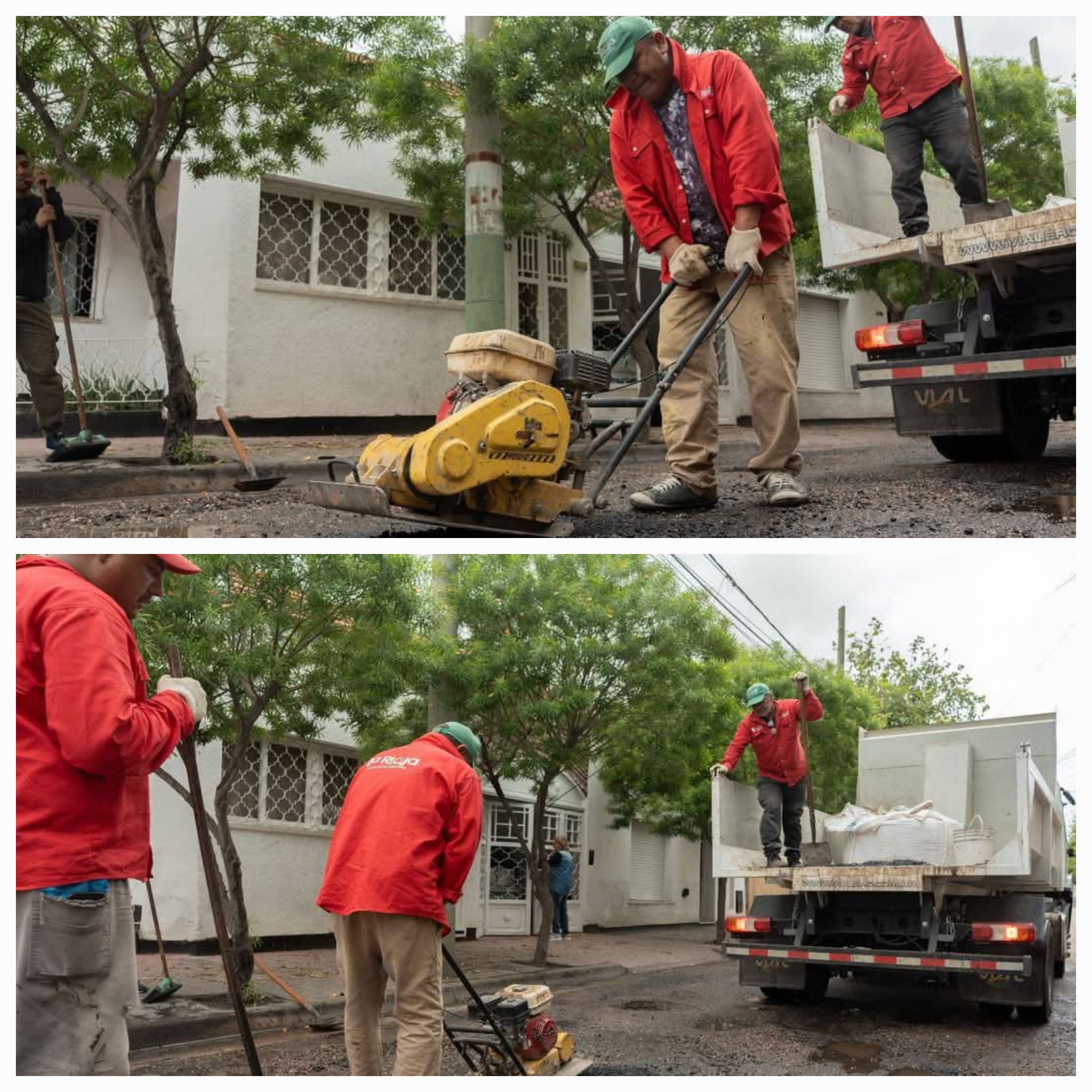 Continua el bacheo en el macro y microcentro.