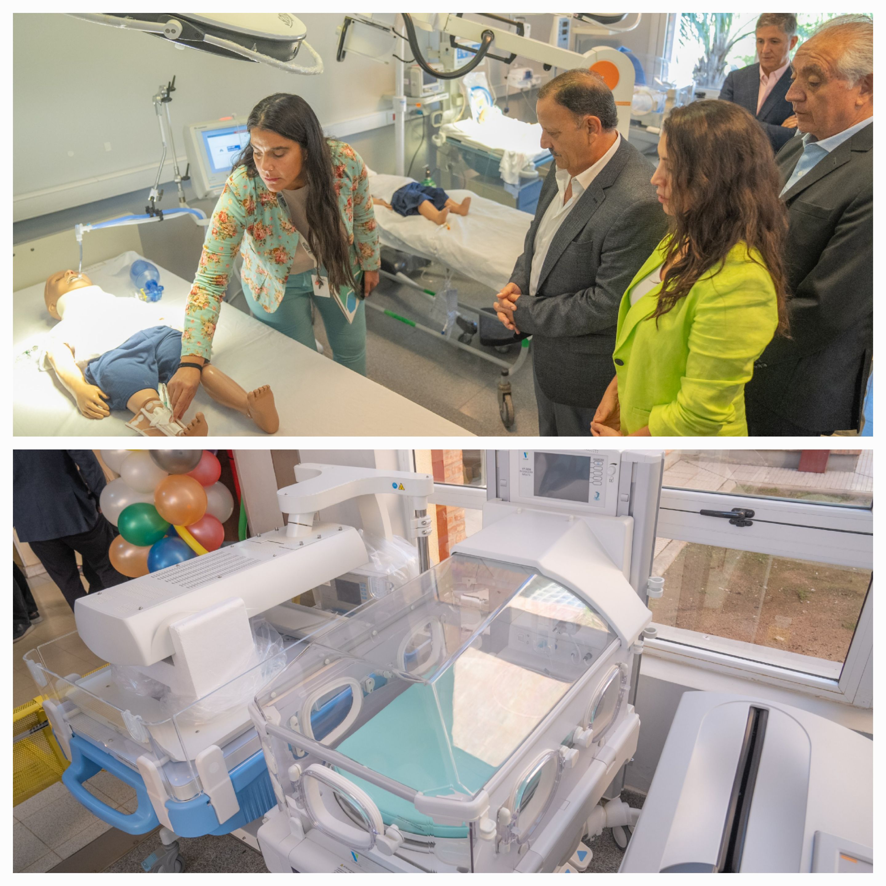 El gobernador Ricardo Quintela visitó el Hospital de la Madre y el Niño en el 12° aniversario de su inauguración.