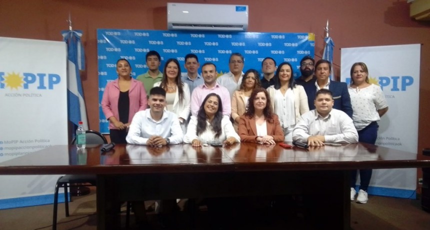 Rumbo al 7M. El MOPIP presentó su lista de candidatos para el Concejo Deliberante