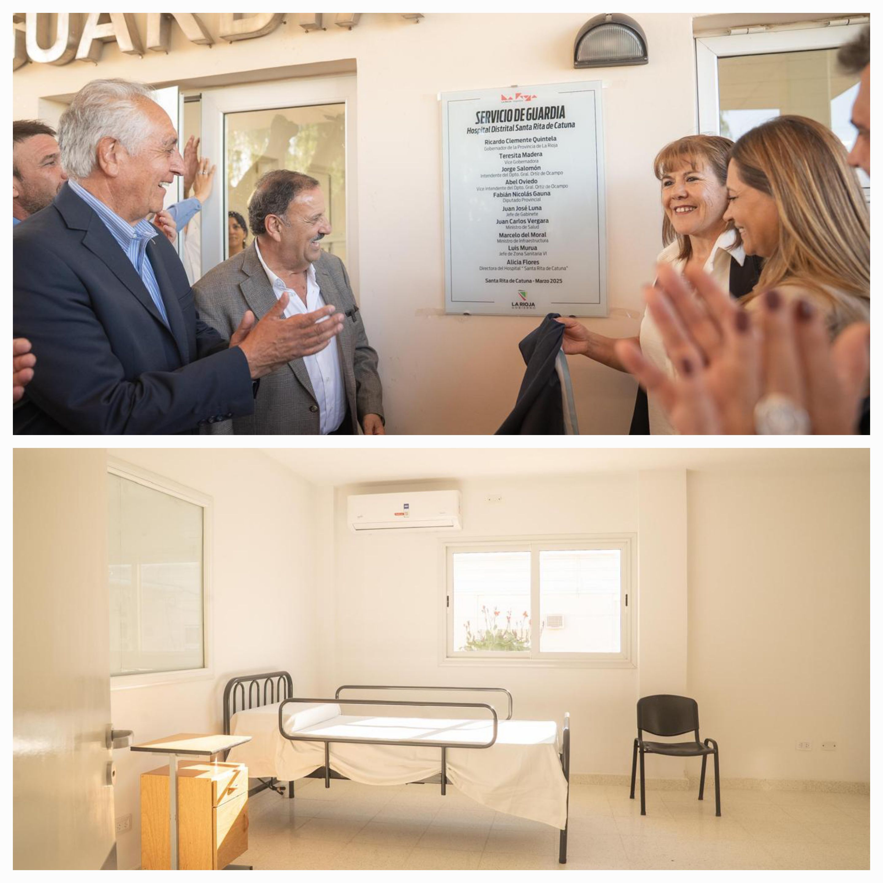 El Gobernador Ricardo Quintela inauguró el renovado hospital de Catuna. 