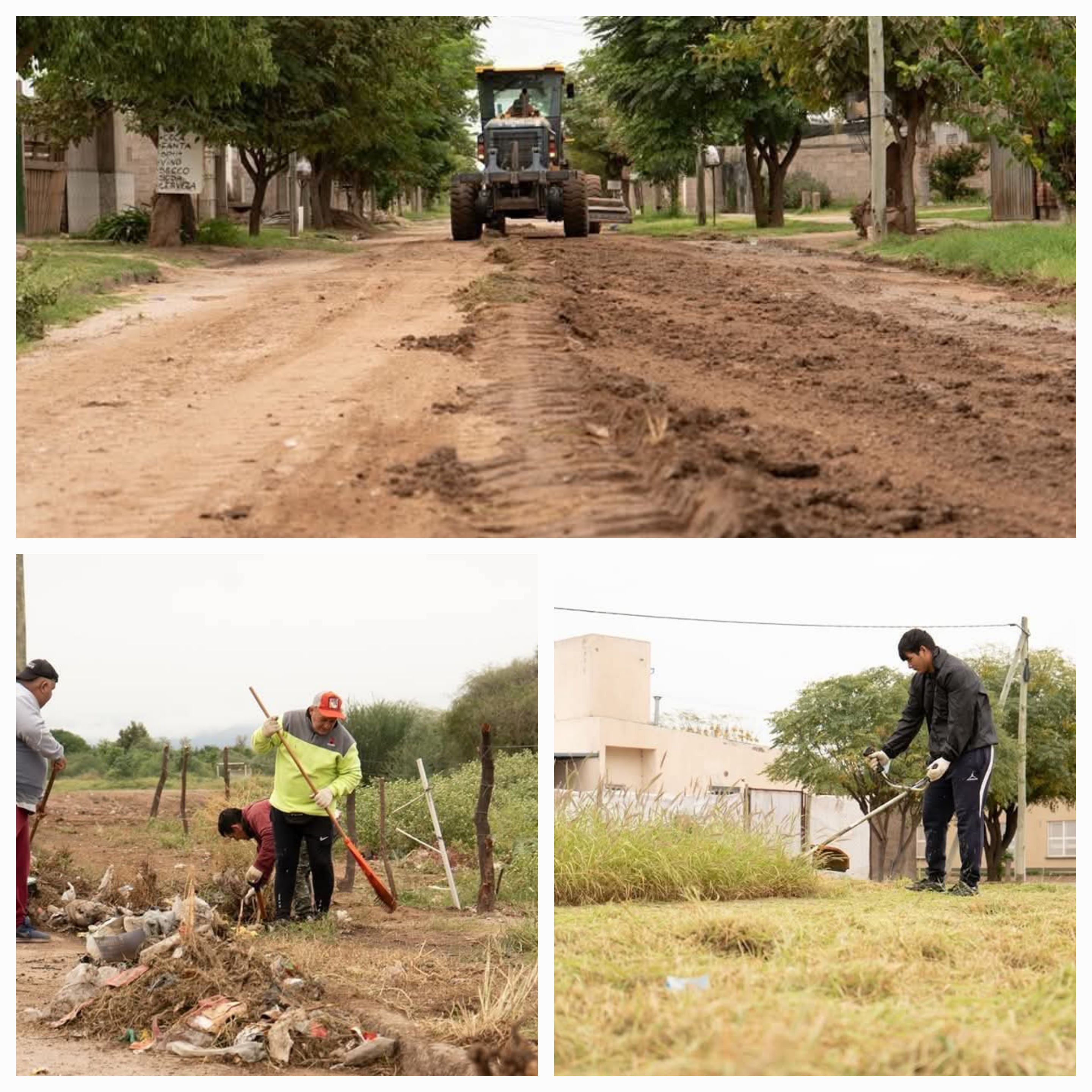  El Municipio Capital está limpiando el Barrio Francisco I.