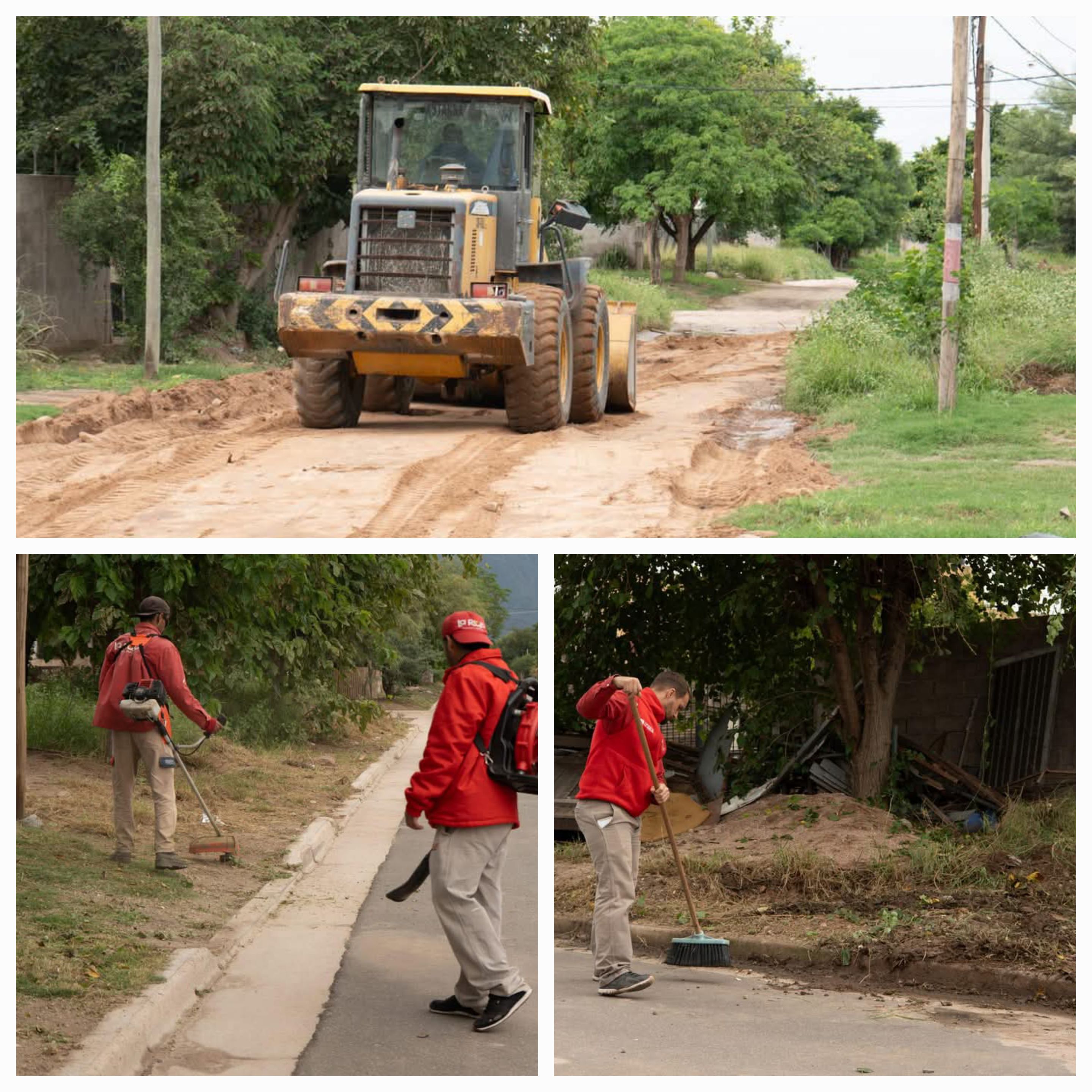 Operativo de limpieza del Municipio Capital en Barrio Parques Americanos.