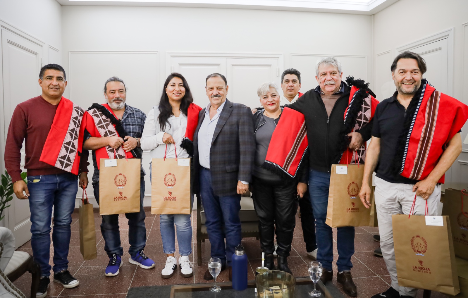 Con mirada federal, Quintela recibió a dirigentes sindicales nacionales