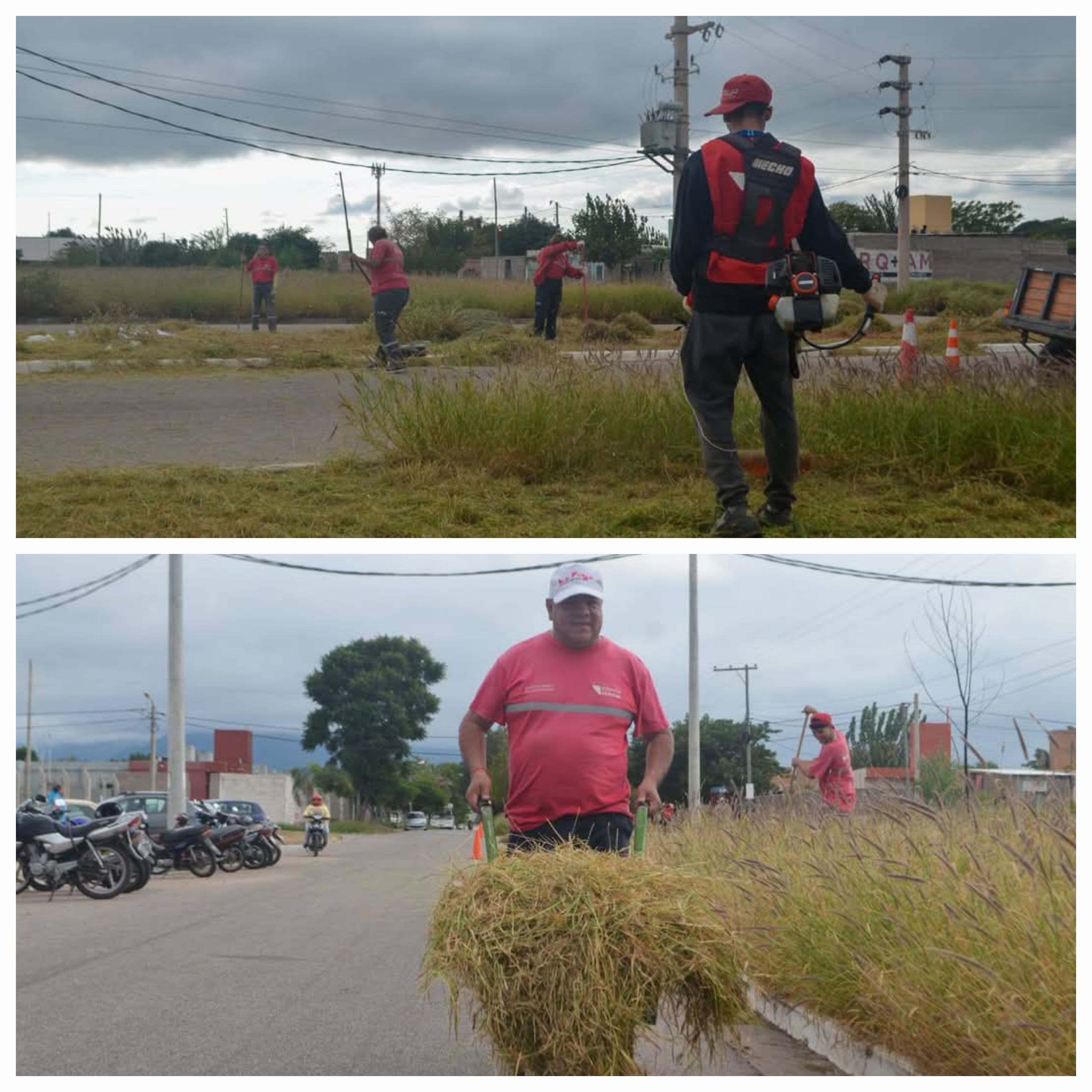El Municipio desplegó un operativo de limpieza en la zona Sur.