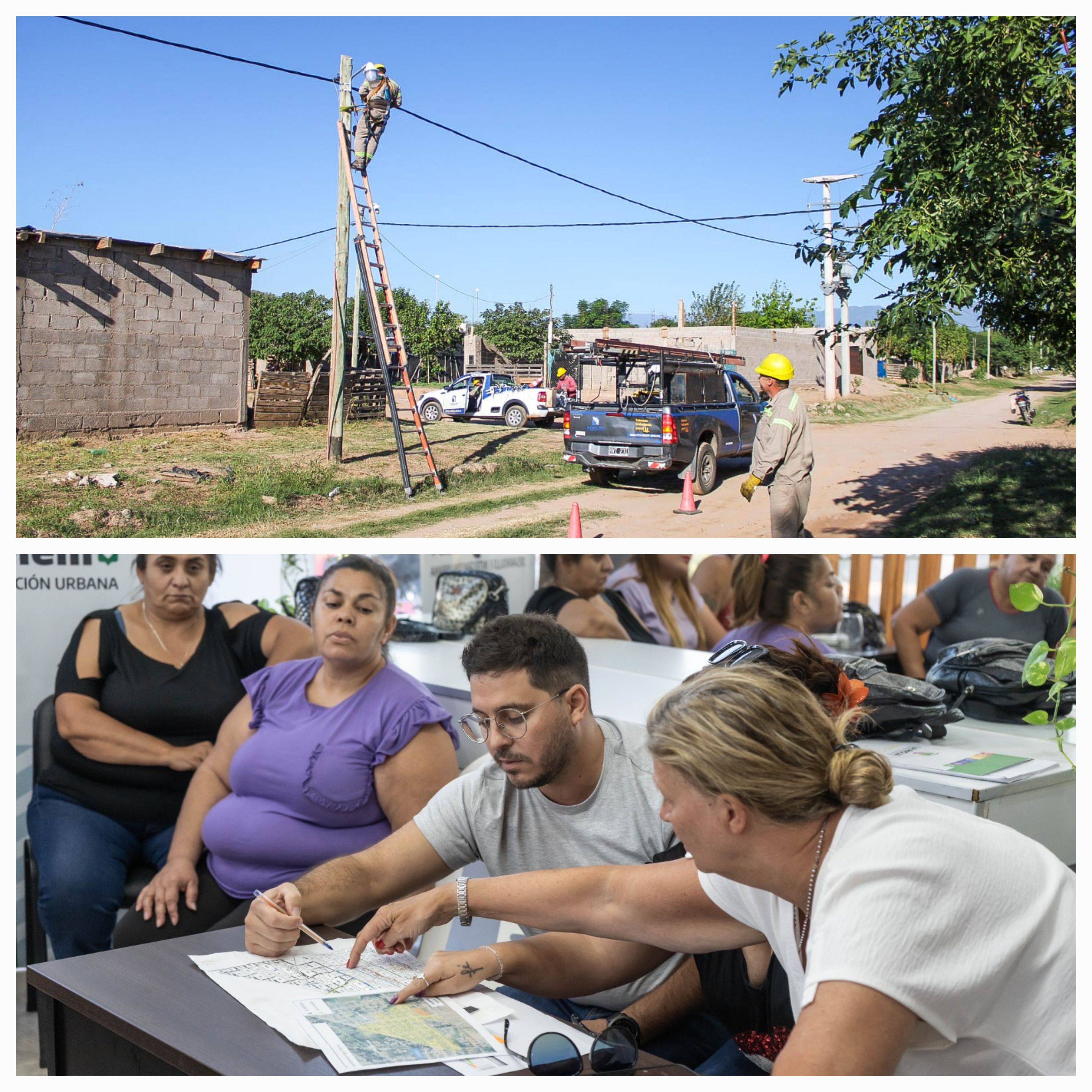 El Gobierno y EDELaR articulan acciones en el Este capitalino a través del Plan Angelelli.