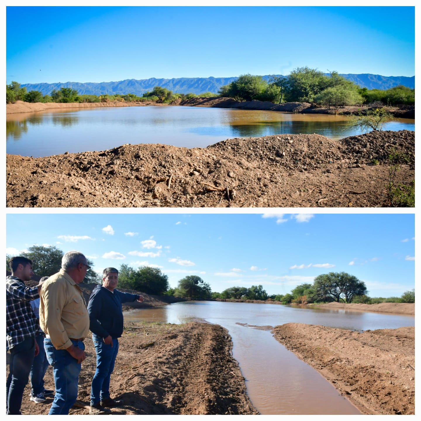 Con fondos provinciales, Chamical transforma el excedente del dique en desarrollo rural.