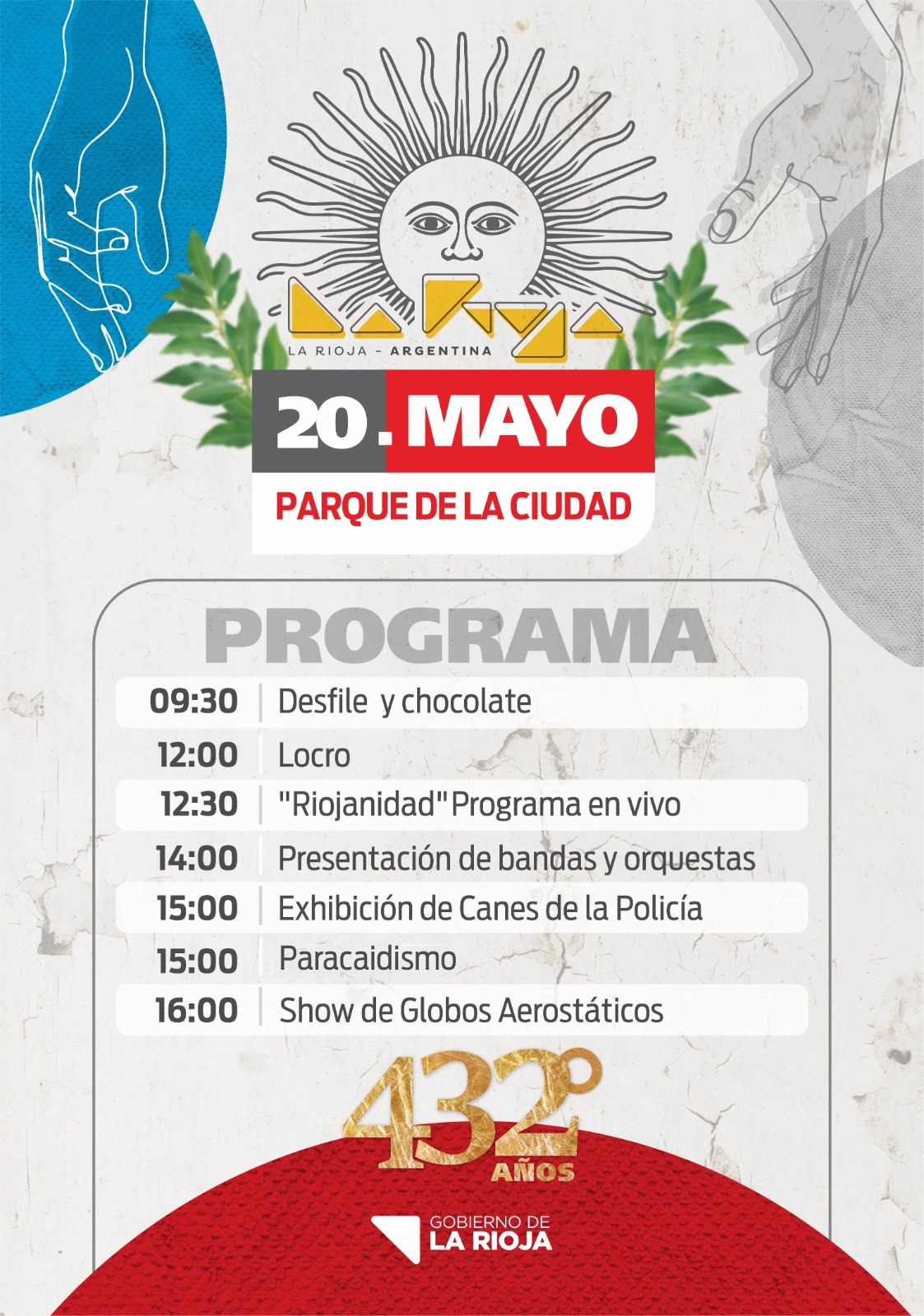 El Gobierno Provincial invita a participar de los festejos por el aniversario de la Fundación de la Ciudad de La Rioja