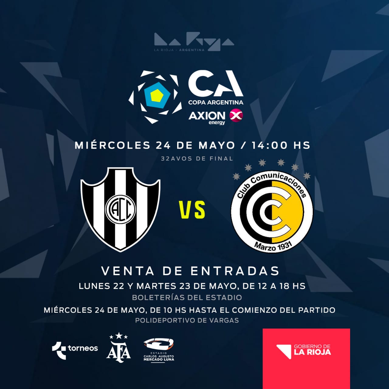 Están a la venta las entradas para el partido Central Córdoba vs. Comunicaciones 