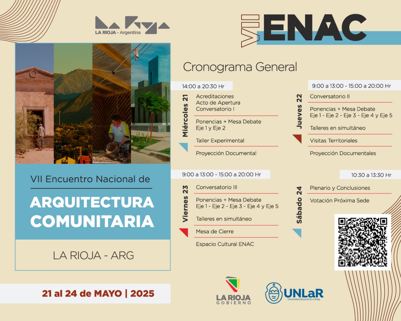 Se realizará en la Rioja el VII Encuentro Nacional de Arquitectura Comunitaria