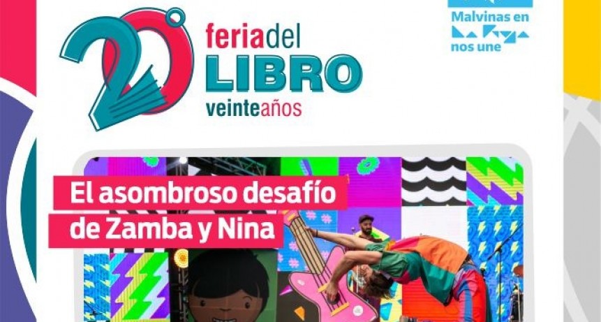 A la Feria del Libro 20 años Llega El Gran Desafío de Zamba y Nina de Paka Paka