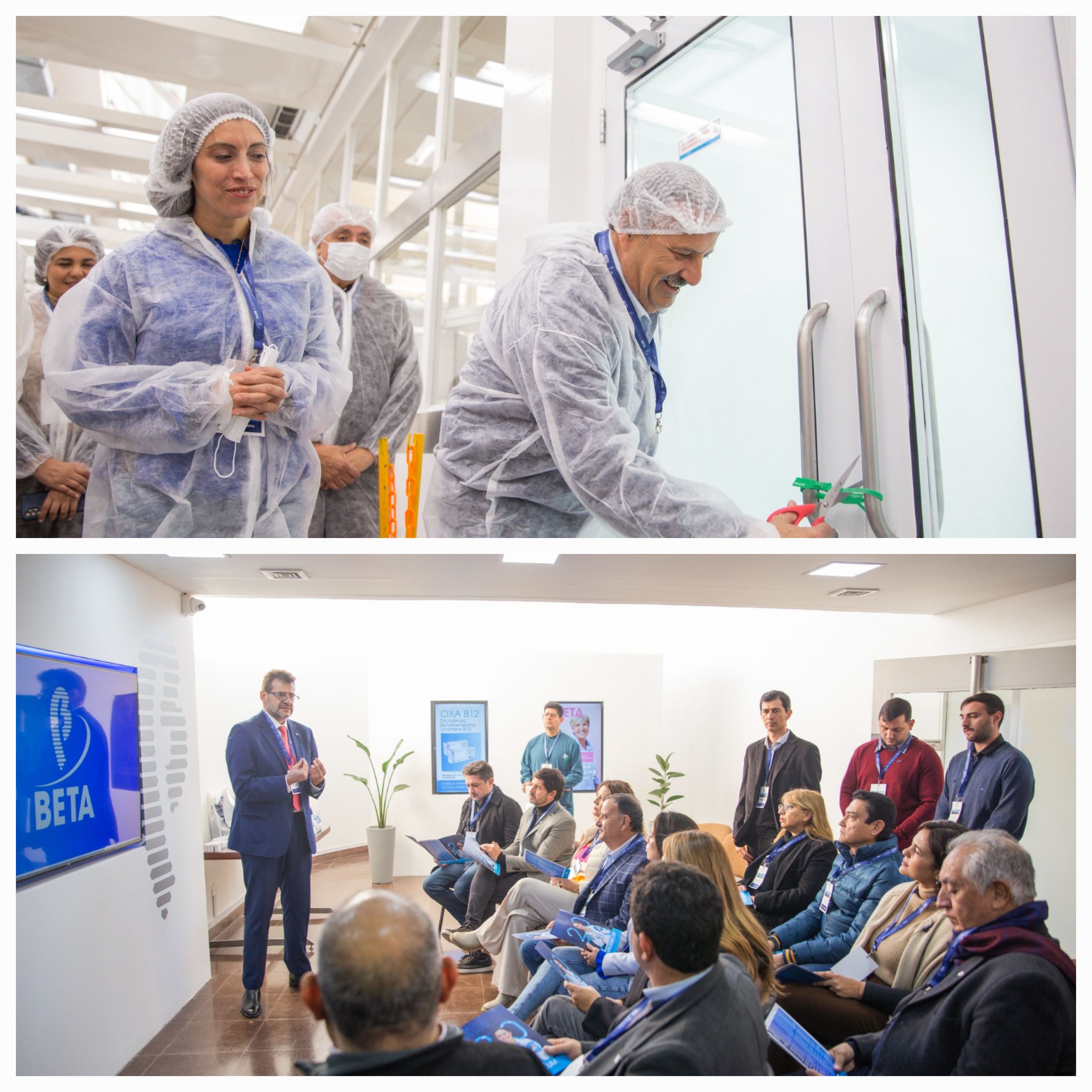 El gobernador Quintela inauguró una nueva nave industrial en Laboratorios Beta