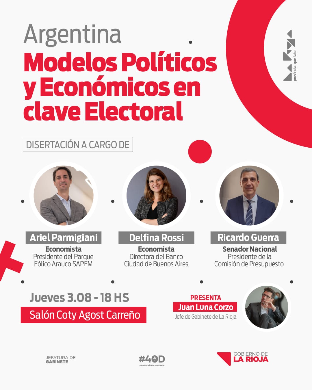 Charla Debate Argentina: Modelos Políticos y Económicos en Clave Electoral