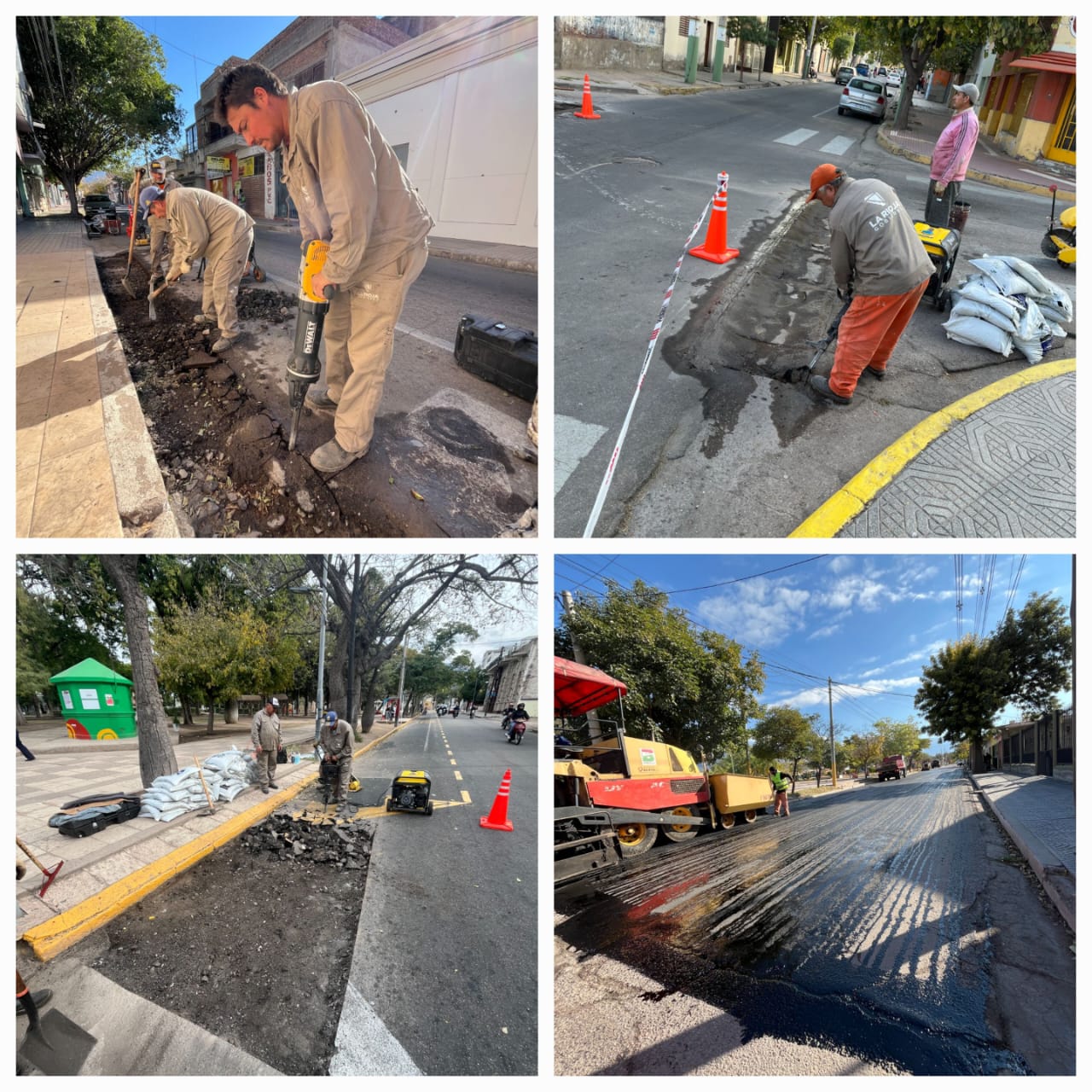 Avanza a paso firme el plan de bacheo y asfaltado con trabajos conjuntos entre Provincia y Municipio