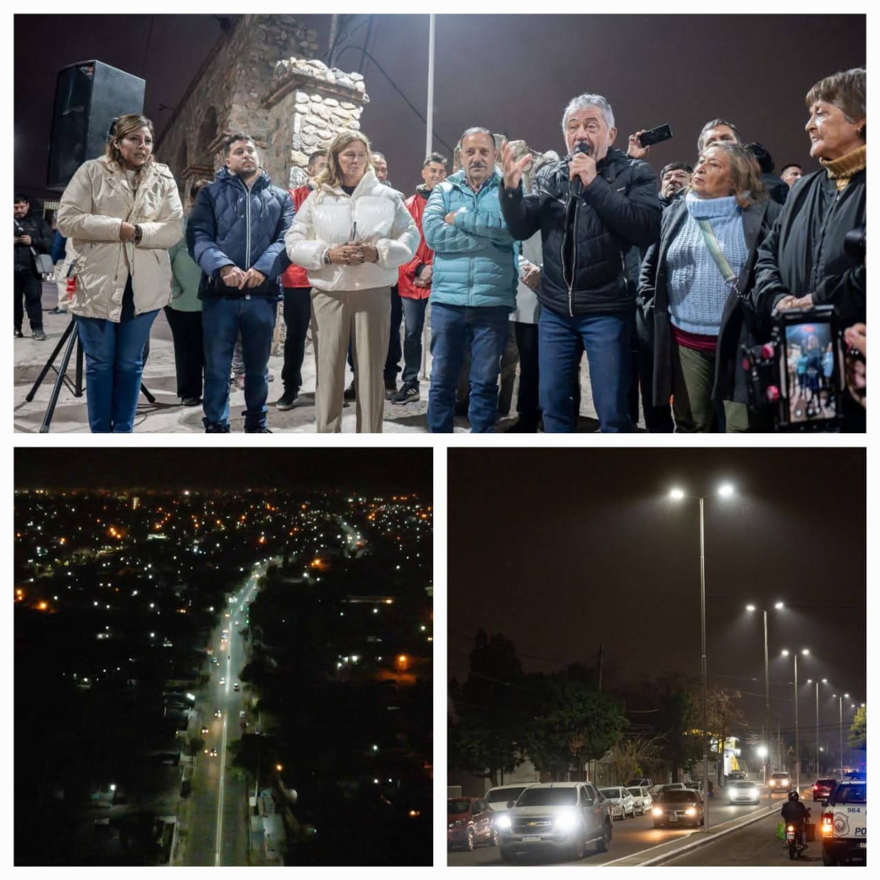 La Capital cada vez más iluminada. Continúa el trabajo de Gobierno, Municipio y EDELaR.