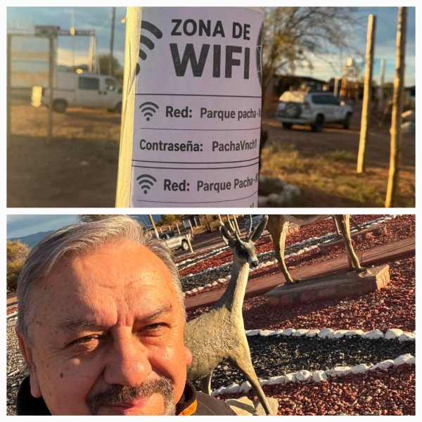 Por gestiones de Emilio Rodriguez, el Parque de Vinchina Pacha Khuyay ya tiene Wifi gratis