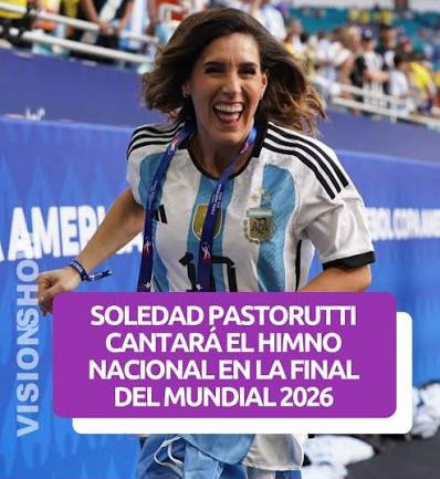 La Sole va a cantar el himno en la final del Mundial 2026