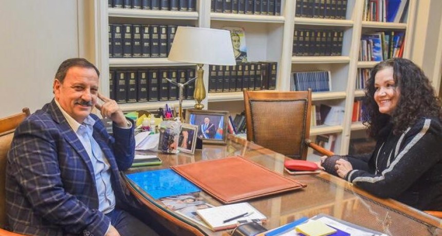 Ricardo Quintela recibió a Tere Luna