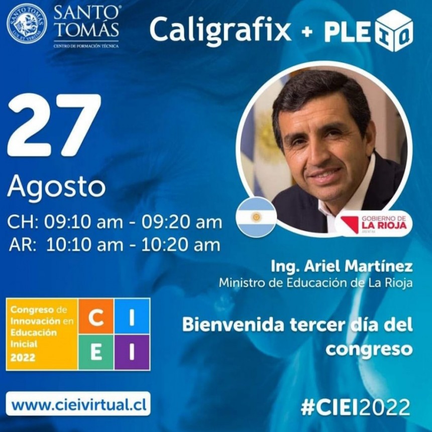 El ministro Ariel Martínez expondrá en el Congreso Internacional de Innovación en Educación Inicial 