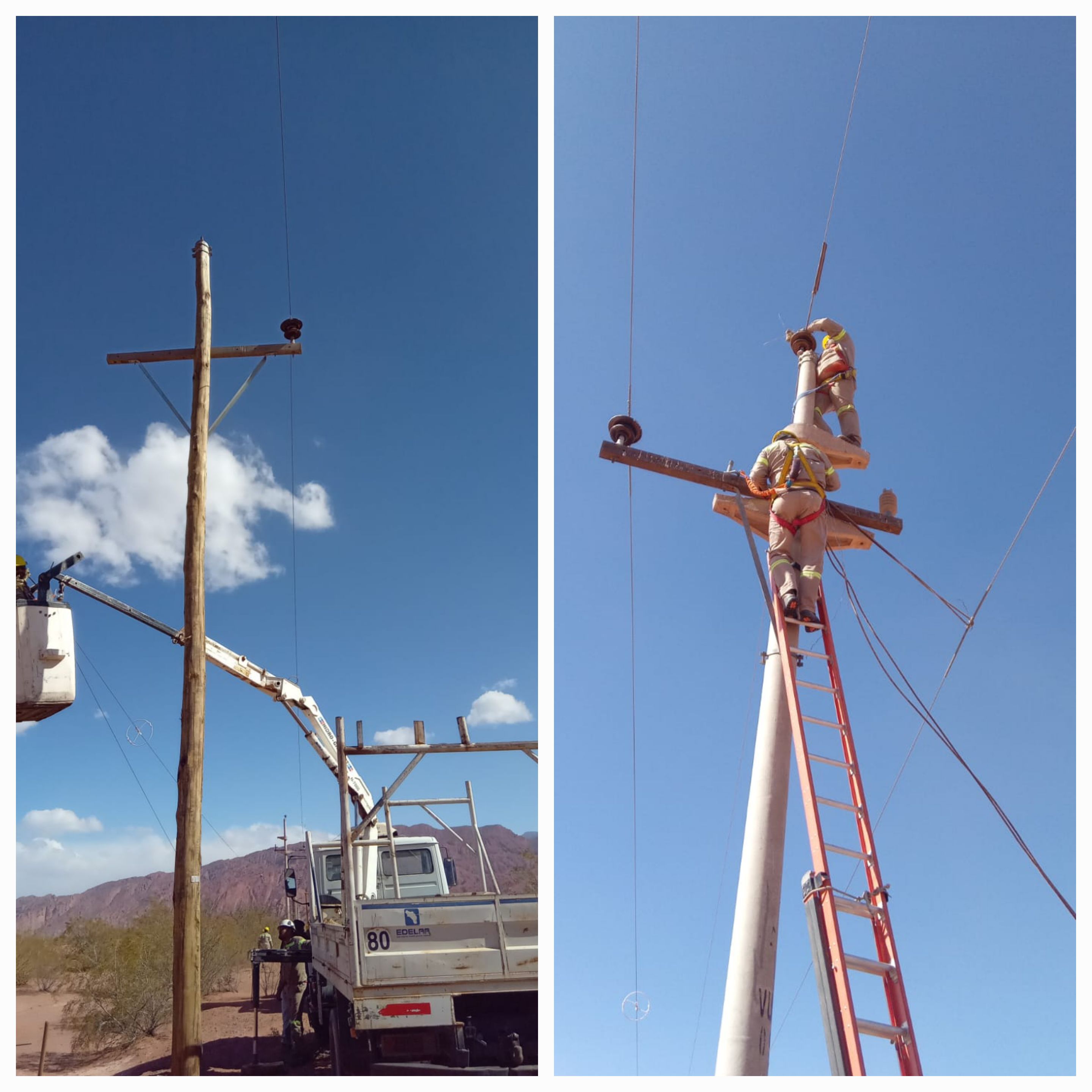 Edelar informó sobre las consecuencias del viento Zonda en el sistema eléctrico.