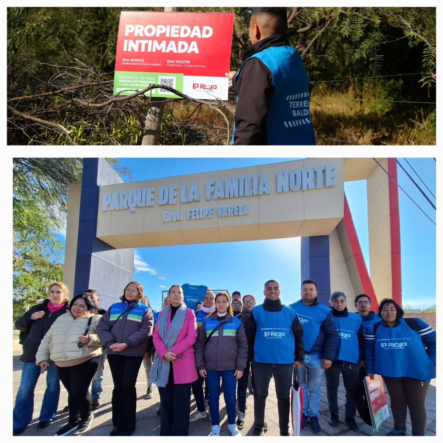 Primer Operativo de Higiene en Terrenos Baldíos: Intimaciones, Multas y Servicio de Limpieza Municipal”.