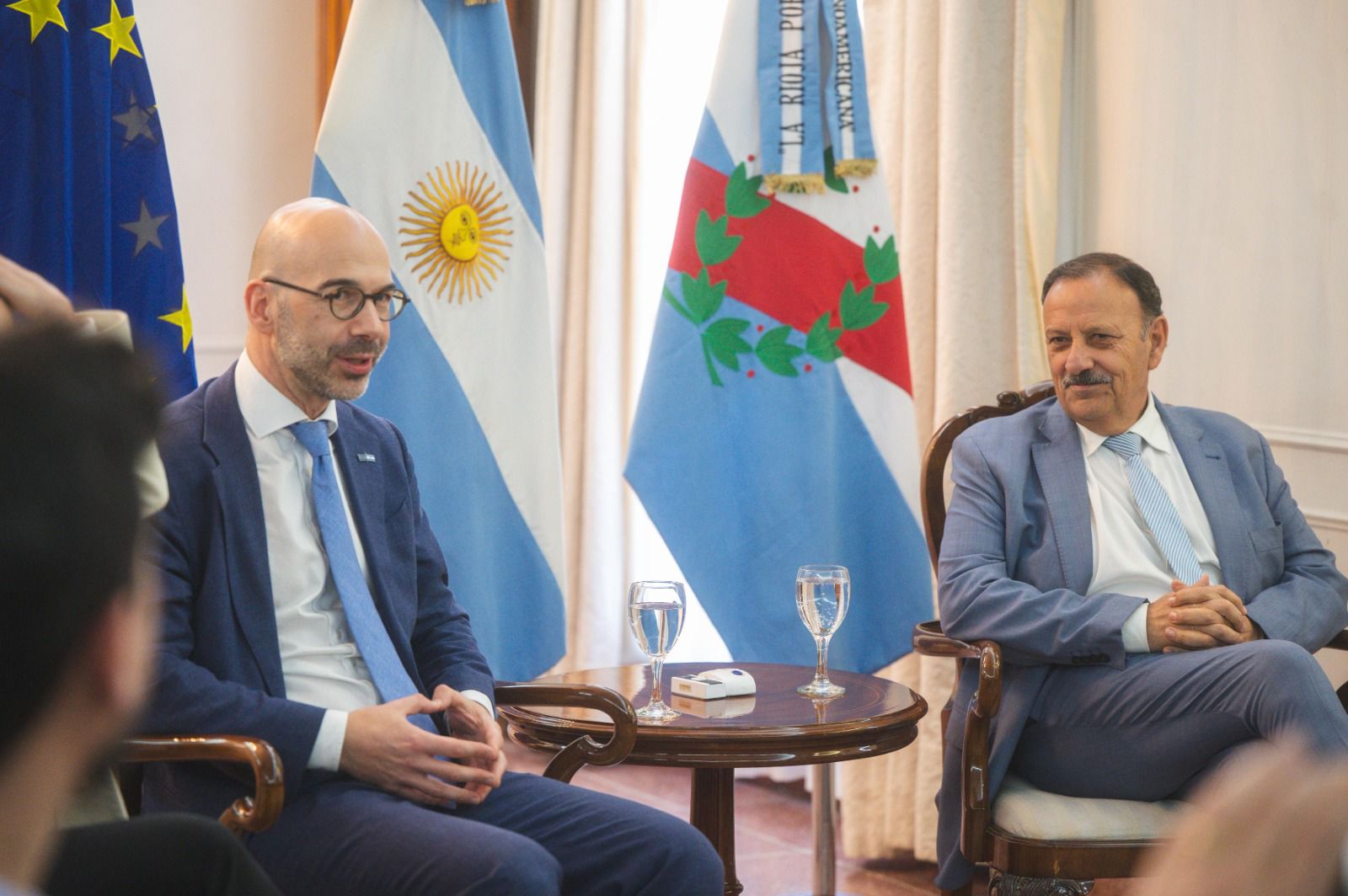 Quintela recibió a representantes de la Unión Europea (UE) y Estados Miembros