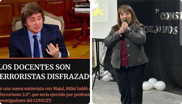 Otra vez vez se desboc&oacute; Milei. 