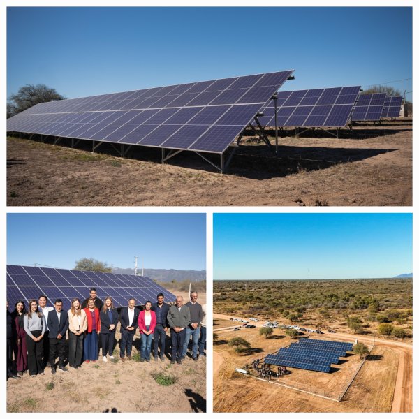Quintela inaugur&oacute; en Chamical un nuevo Parque Solar que cubrir&aacute; hasta el 25% de la energ&iacute;a utilizada en alumbrado p&uacute;blico