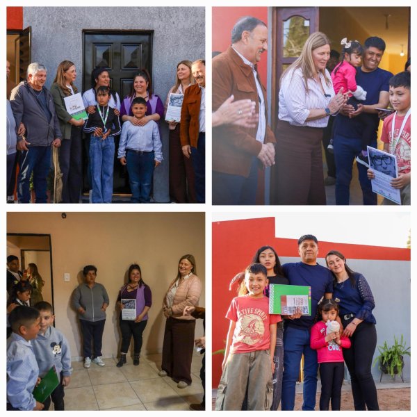 Plan Angelelli. Quintela reafirm&oacute; en Sa&ntilde;ogasta el compromiso del Gobierno provincial con el derecho a la vivienda