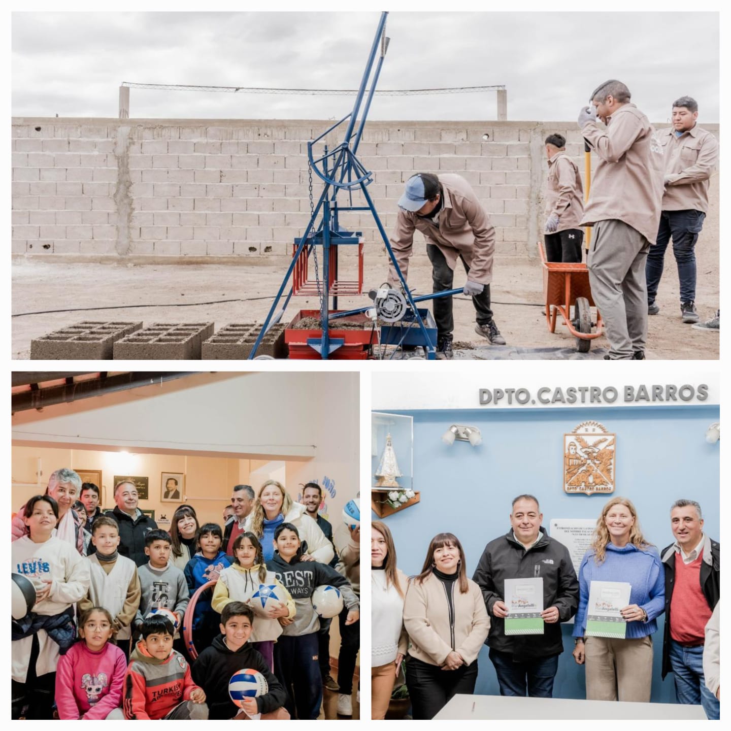 Gabriela Pedrali encabezó una intensa agenda de trabajo en Castro Barros.