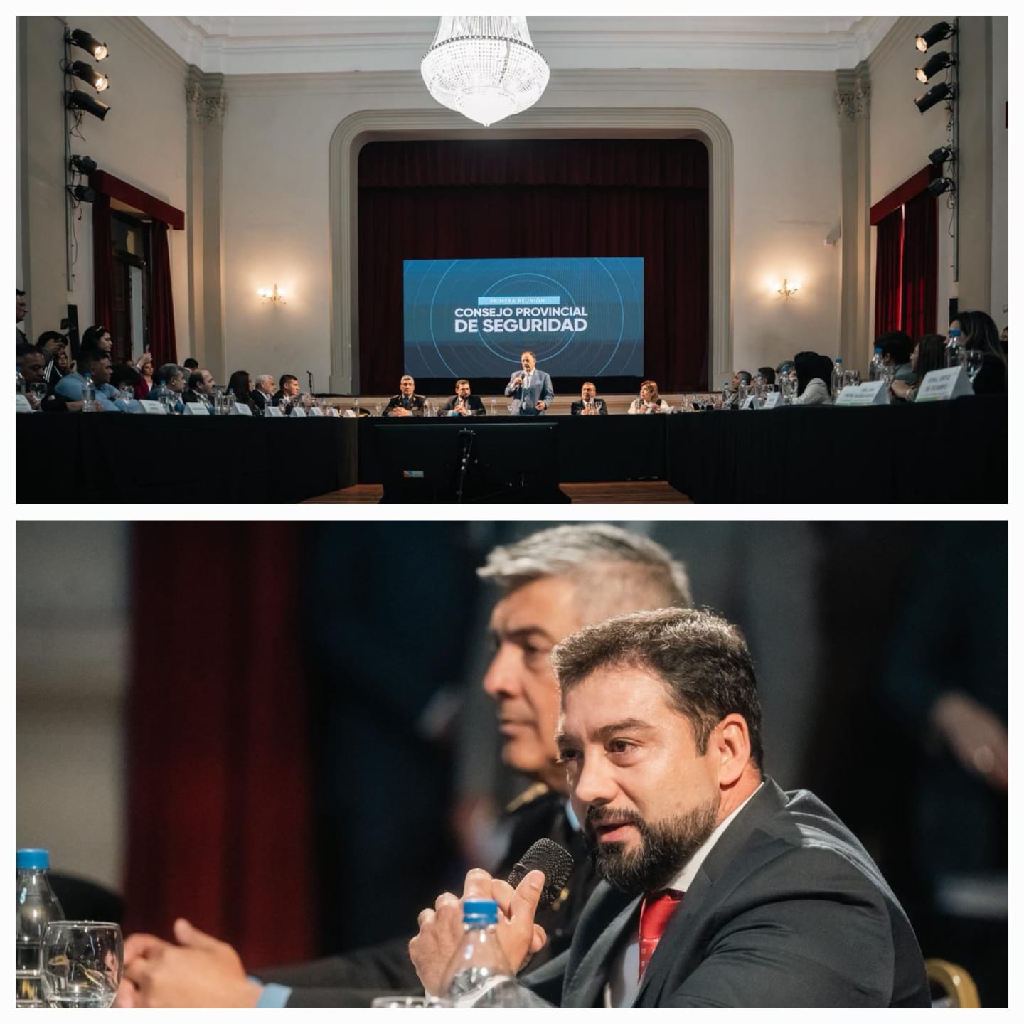 El gobernador Quintela encabezó el primer encuentro del Consejo Provincial de Seguridad.