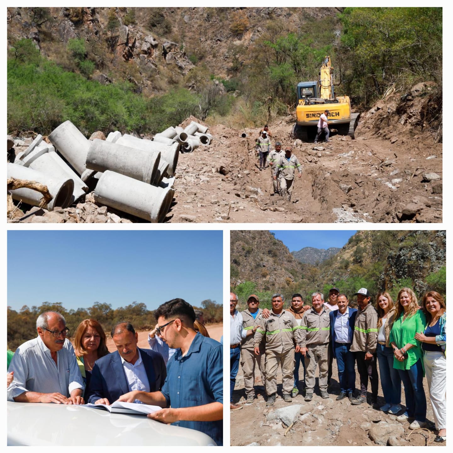 Quintela impulsa obras que transforman la infraestructura hídrica de Chamical y benefician a más de 50 familias rurales.
