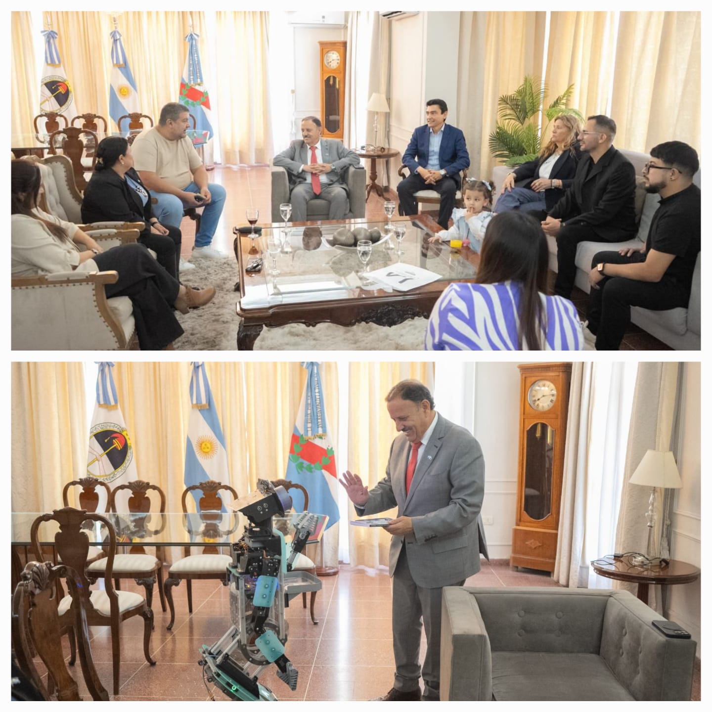 La Provincia en la era de la inteligencia artificial.Quintela se reunió con el autor del primer libro riojano sobre IA 