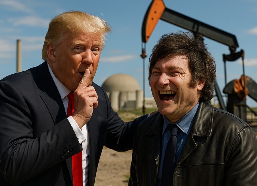 ¿Quién da más? Rifando la Argentina: Milei le regala Vaca Muerta y las centrales nucleares a Trump a cambio de otro préstamo 