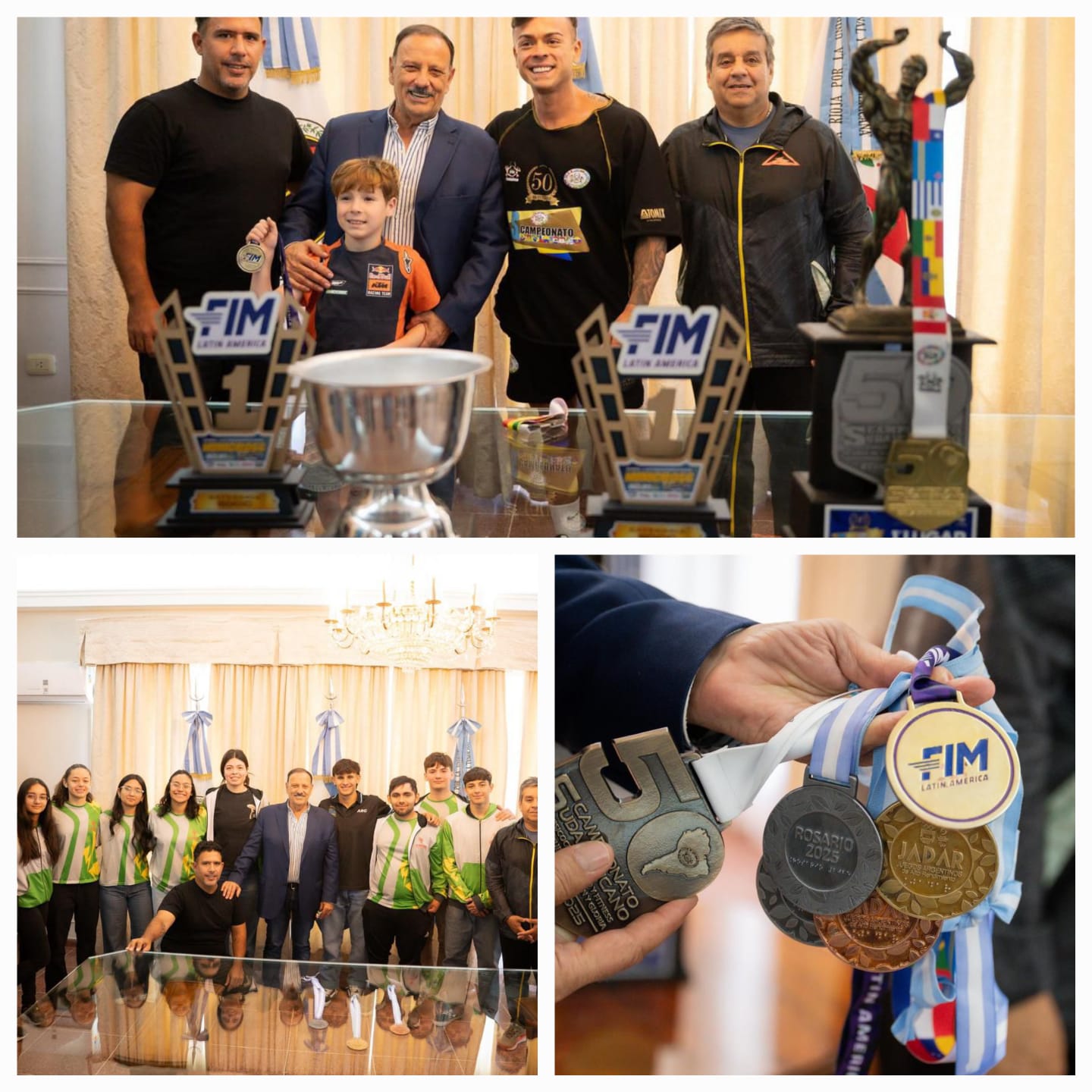 Quintela instó a jóvenes atletas riojanos a seguir trabajando por sus sueños.