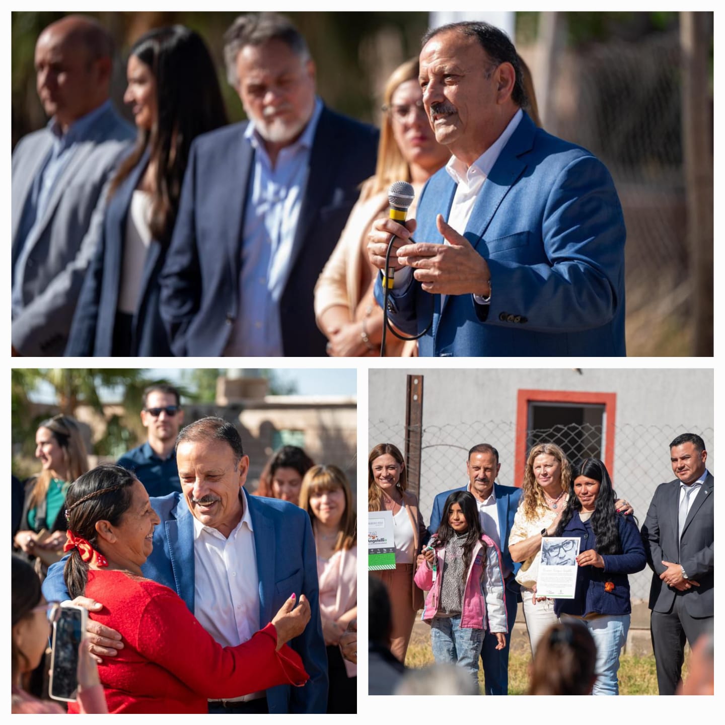 A través del Plan Angelelli, la Provincia entregó viviendas recuperadas en Patquía tras la emergencia climática.