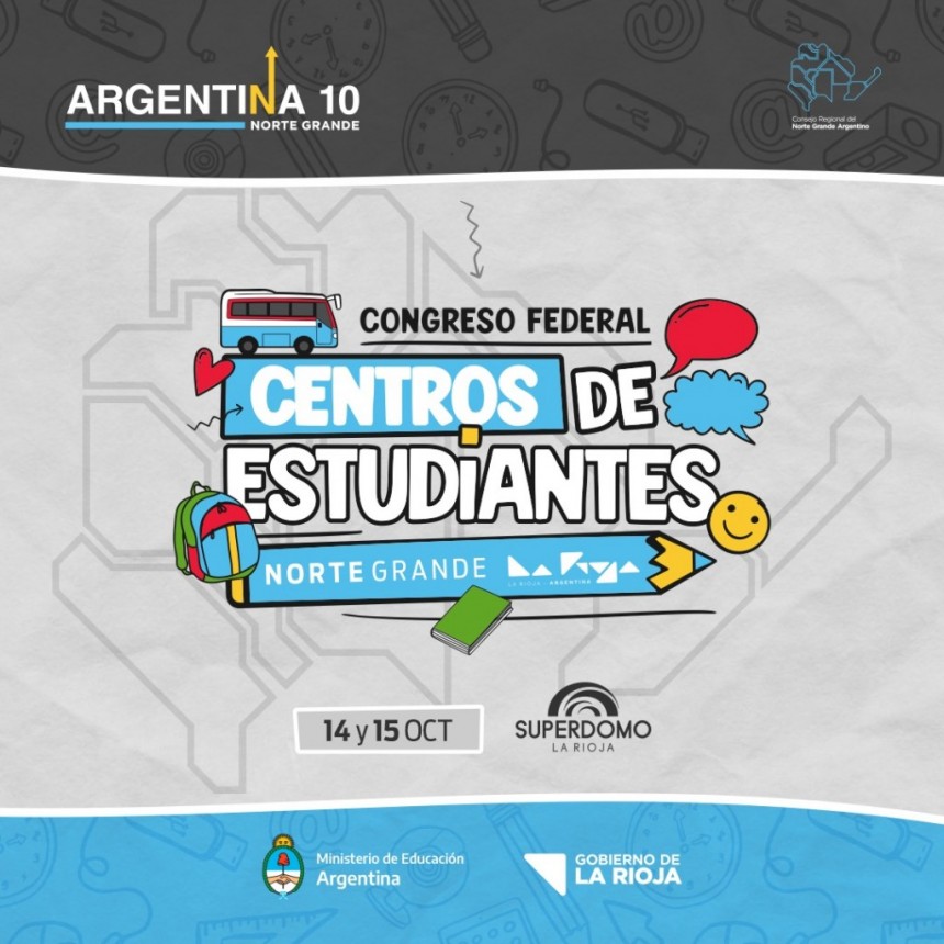 La Rioja será sede del Congreso Federal de Centros de Estudiantes del Norte Grande