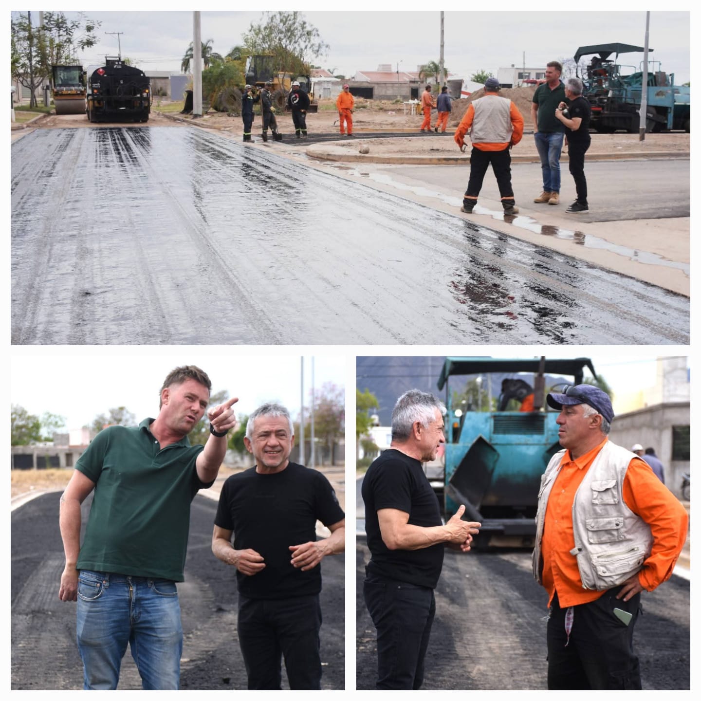 Zona Sur. Avanza el asfaltado de la Av. Rosa Bazán de Camara para mejorar la transitabilidad del sector. 
