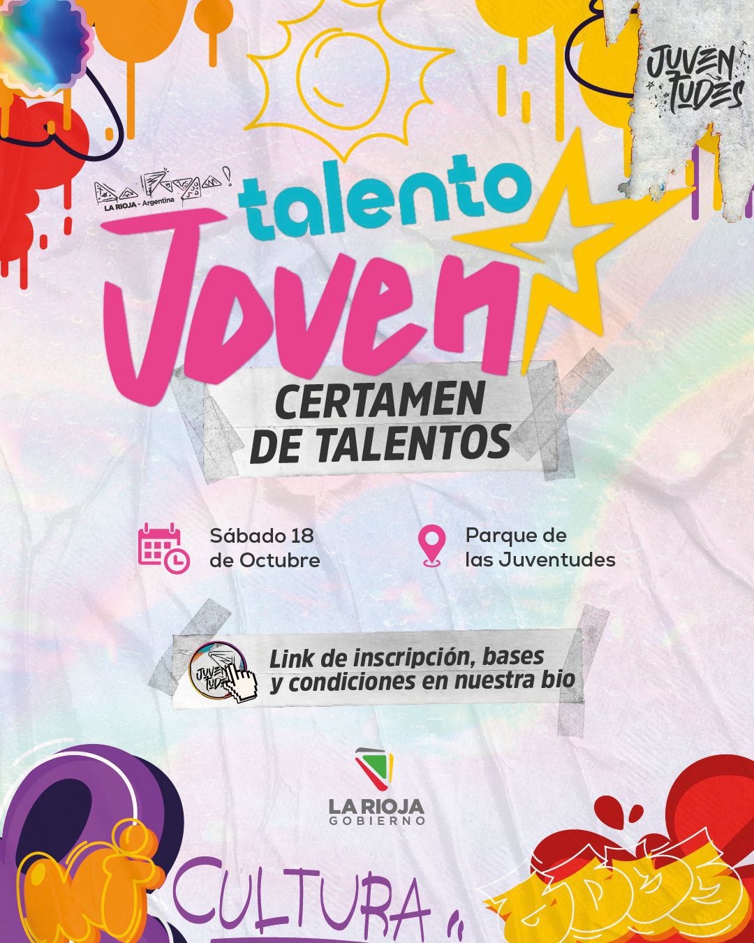 “Talento Joven”: La Provincia impulsa un certamen para visibilizar la creatividad de las juventudes