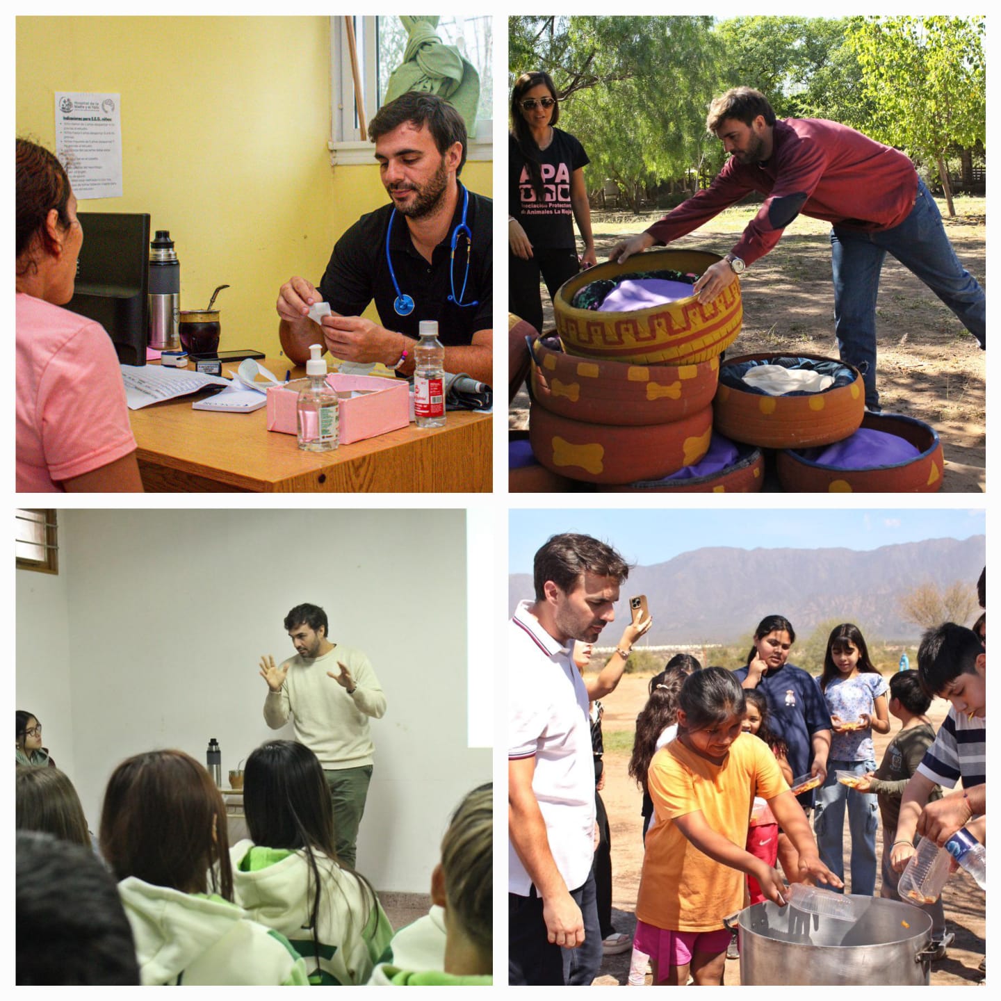 Acompañando a Gaby Pedrali y Ricky Herrera para la Cámara Baja. Juanqui Santander: salud y prevención como ejes fundamentales.