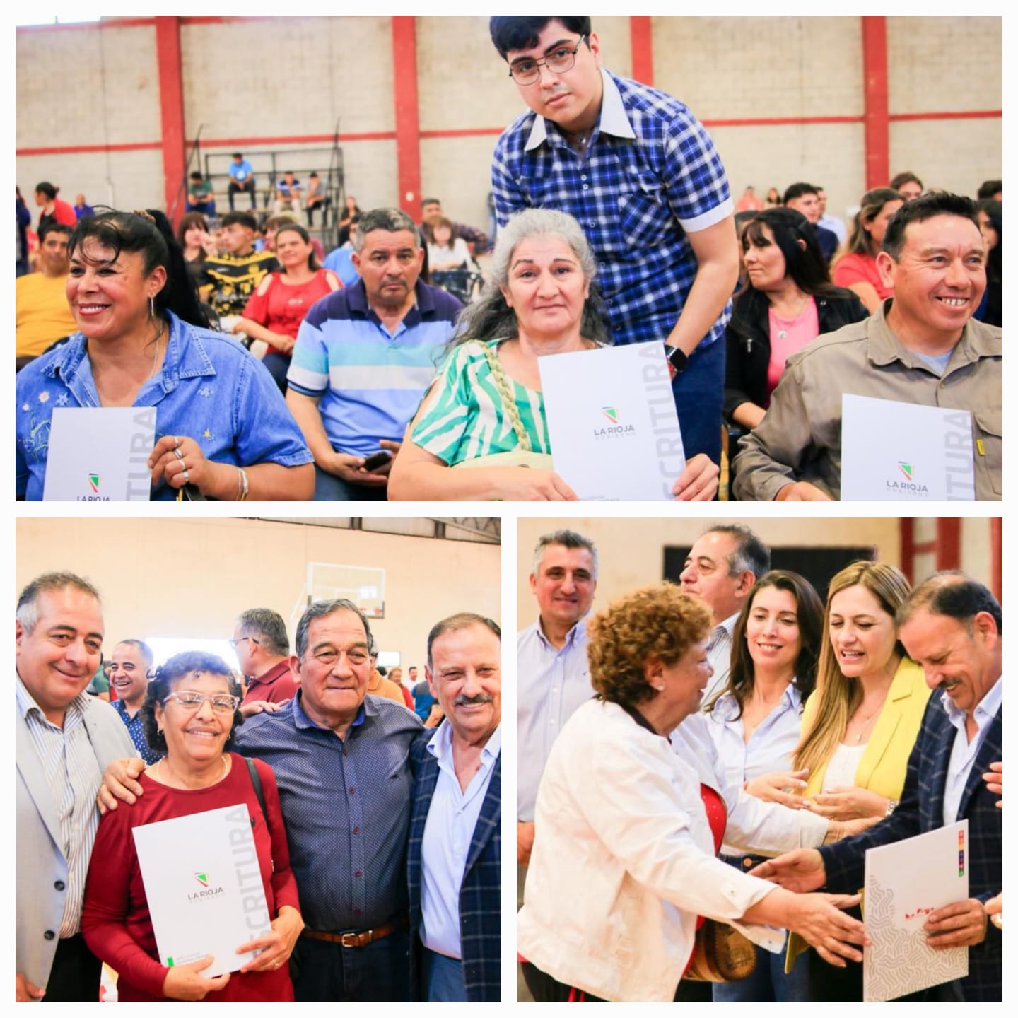 Quintela encabezó el acto de regularización dominial para 70 familias de Anillaco.