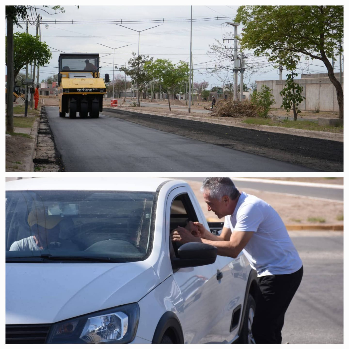 La Ciudad un poquito mejor. Asfaltado en la avenida Rosa Bazán de Cámara en la zona Sur de la ciudad.
