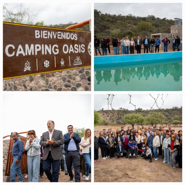 Quintela acompa&ntilde;&oacute; la inauguraci&oacute;n del camping El Oasis