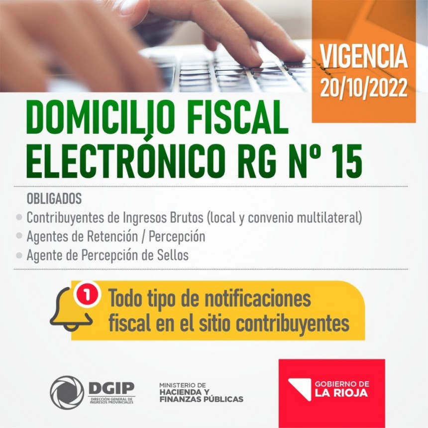 La DGIP convoca a contribuyentes del impuesto sobre los Ingresos Brutos a completar el Formulario Web de Registro