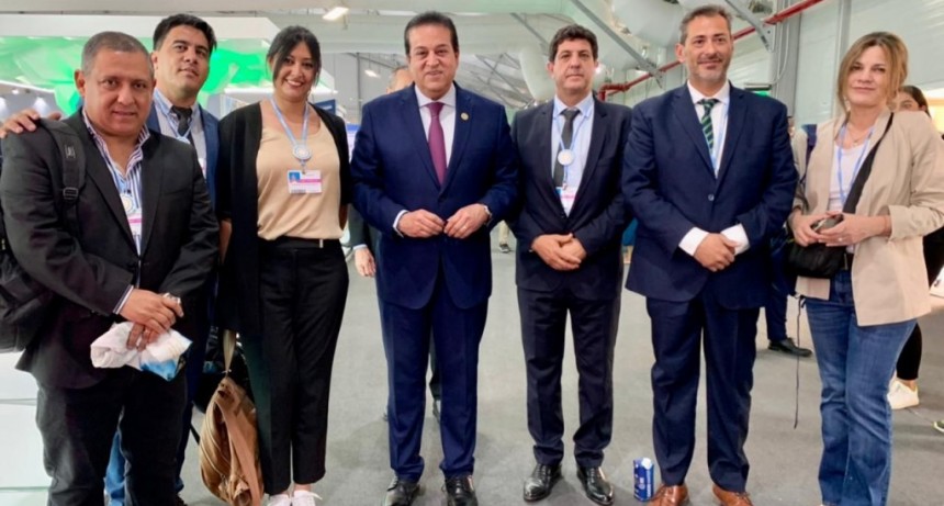 Funcionarios riojanos se reúnen con el ministro de Salud Pública y Población de Egipto