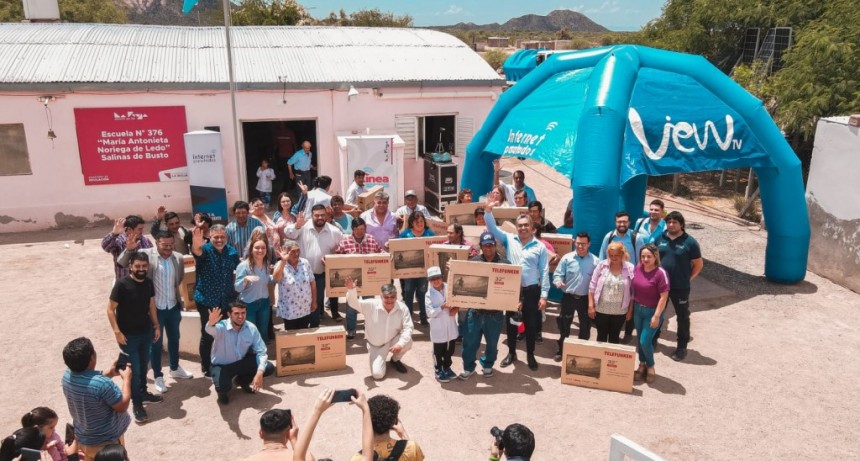 En el marco del Plan En Línea los pueblos rurales de Salina de Bustos, Amaná y Represa La Punta, ya cuentan con conectividad a internet